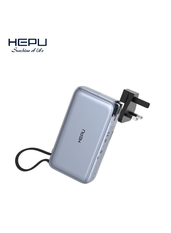 HEPU 10,000mAh Fast Charging Power Bank and Adapter HP-A32 - Image 4